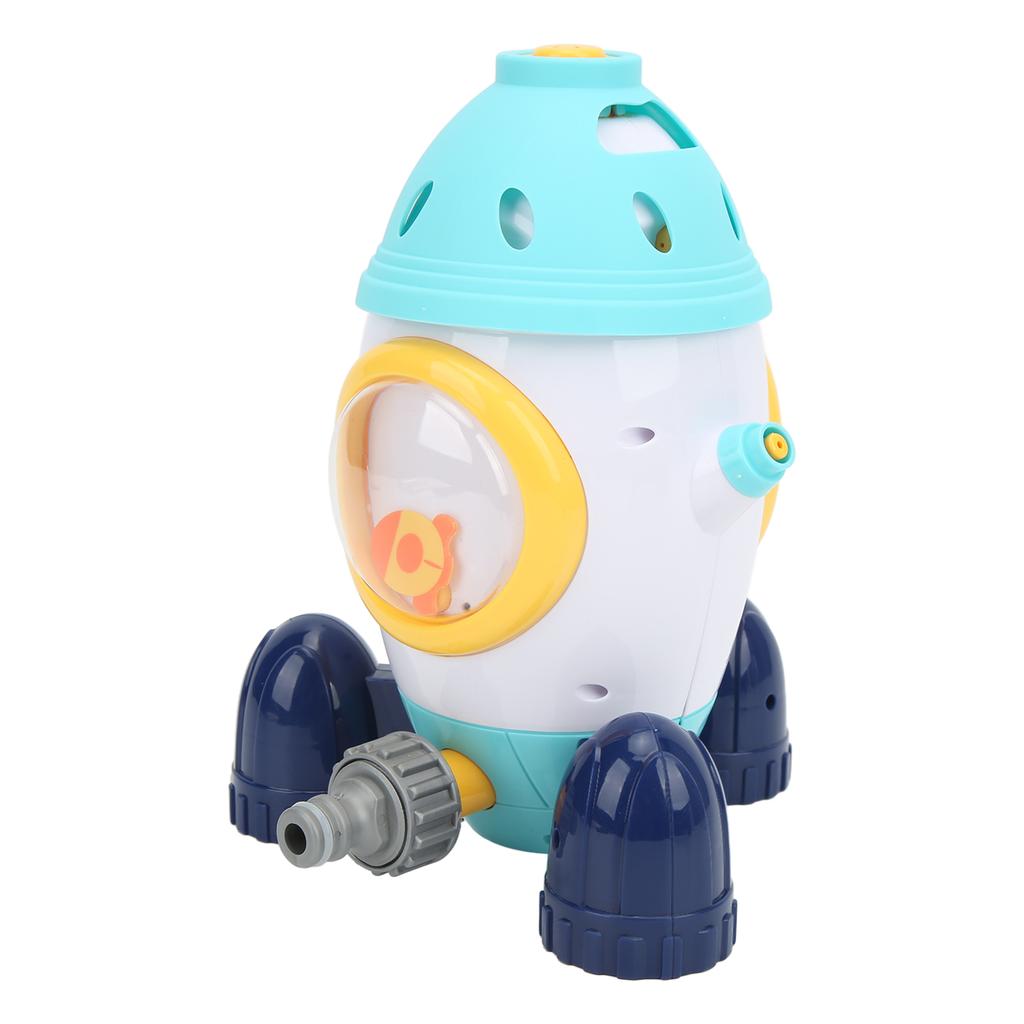 Space Rocket Spray Toy Rotatable Splash Water Toy Kids Summer Tool for ParkGarden Yard
