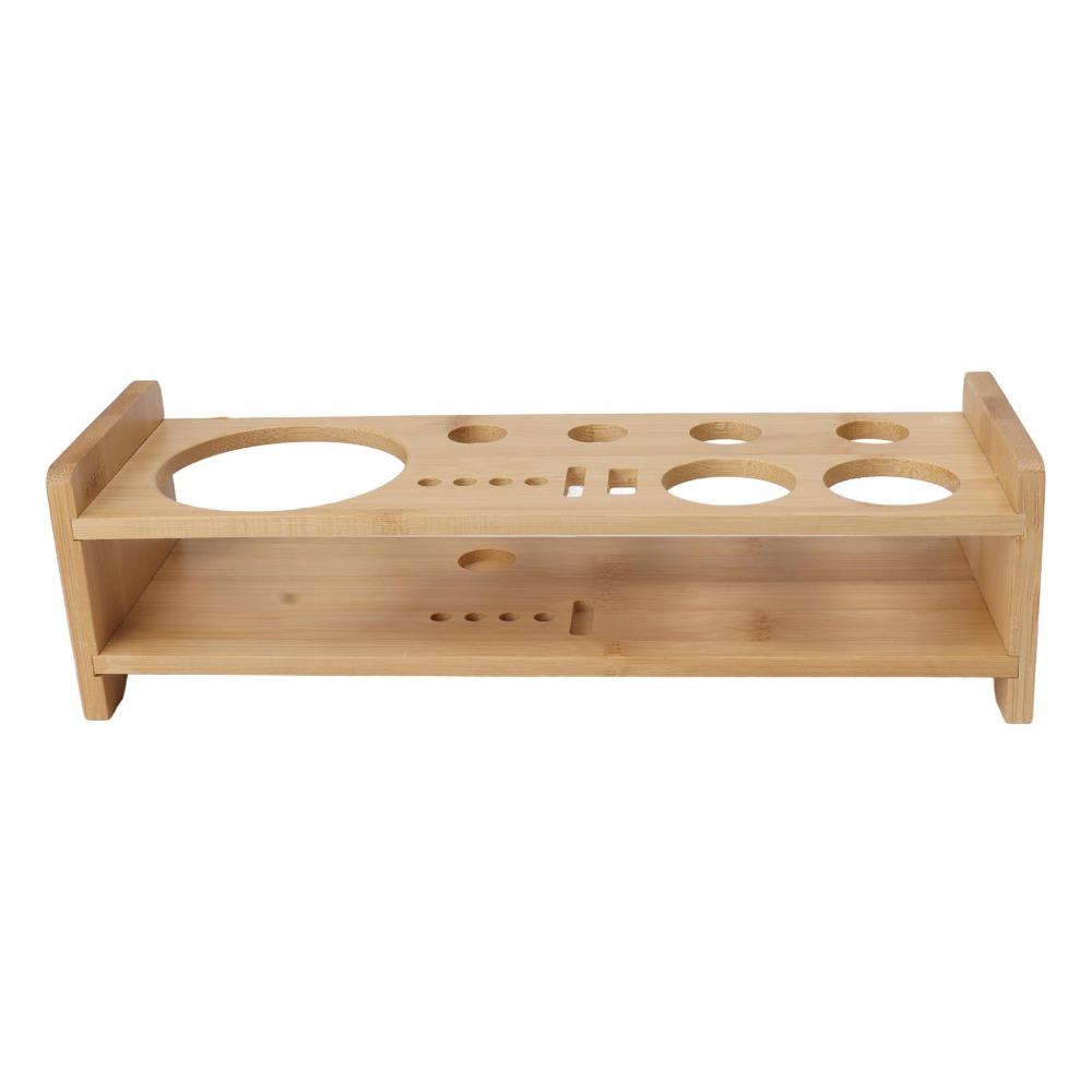Easy Storage Bar Tool Organizer Wood Bartender Set Stand Portable Bartending Tool Holder Home