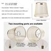 E14/E27 Nordic Style Fabric Transparent  Chandelier Lampshades Art Decor Lamp Shades Bedroom Wall Lamp Cover Clip On/ Meson Type