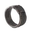 Adjustable Open Ring Men Women Vintage Handmade Geometric Twist Design Fashion Solo Finger