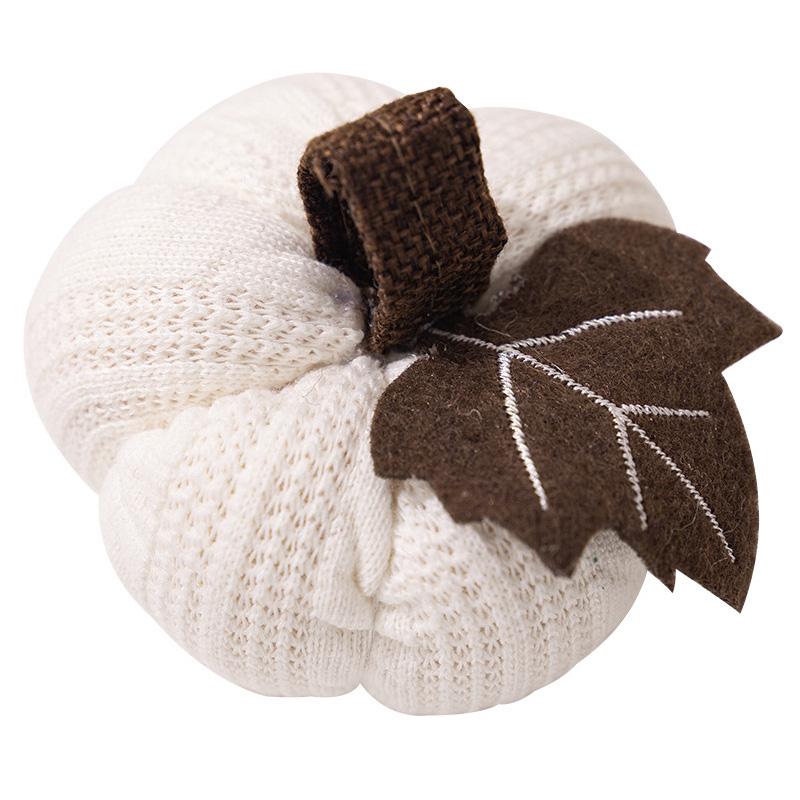 New Thanksgiving Decorations Orange Pumpkin Pendant Harvest Festival Knitted Pumpkin Decoration
