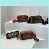 Stylish Leopard Print Mini Square Bag For Women With Chic Bow Accent And Color Block Design Perfect For Everyday Use