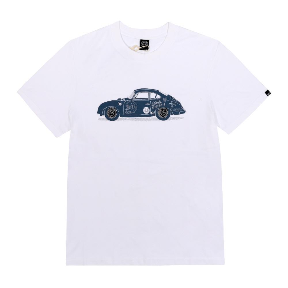 TrendMecca Watches DeuS Ex Machina Heren T-shirt met korte mouwen 356 porSche Dmp251209a Wht DMP251209A WHT (XL)
