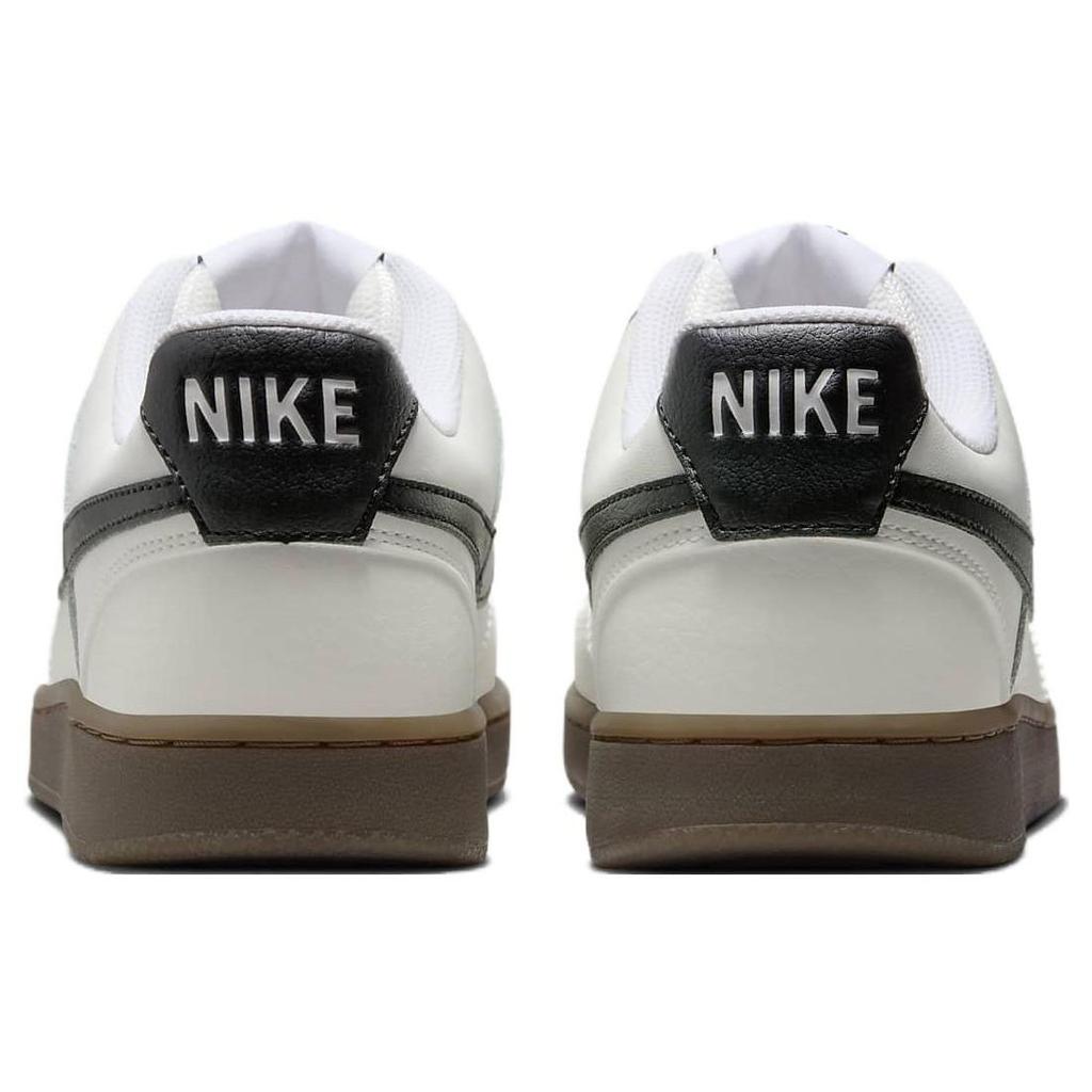 Nike Court Vision Low Bílá Černá Gumová Unisex Tenisky Plachetnicová Světle-Ořechově-Hnědá FQ8075-133