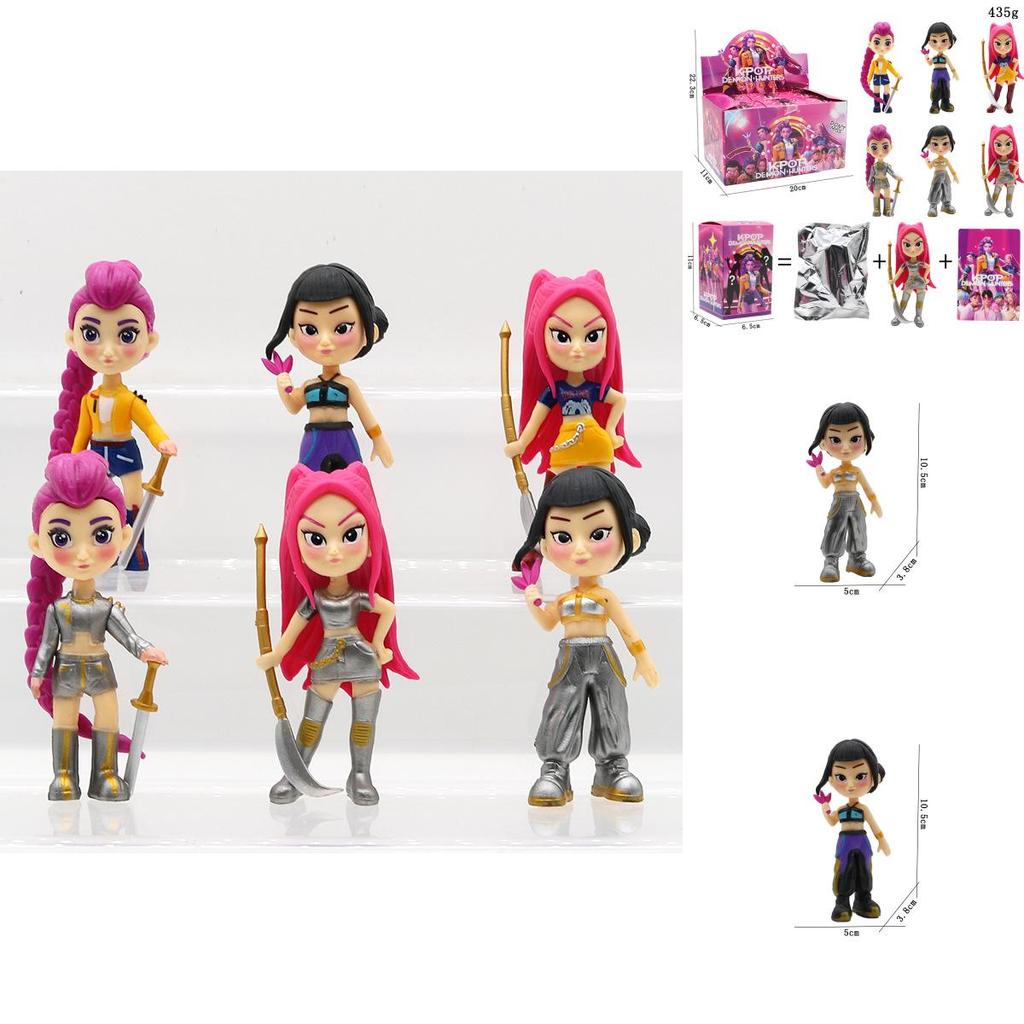 Kpop Demon Hunters Plastic Anime Action Figures For Collectors And Kids