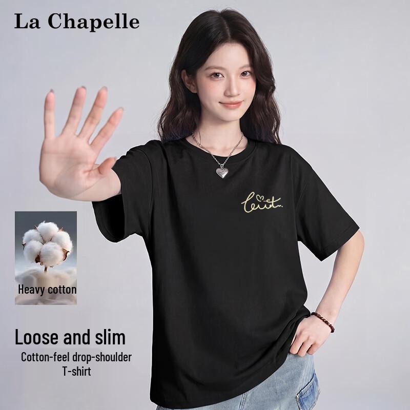 La Chapelle Women s Korean Style Loose Fit Cotton T-Shirt XL