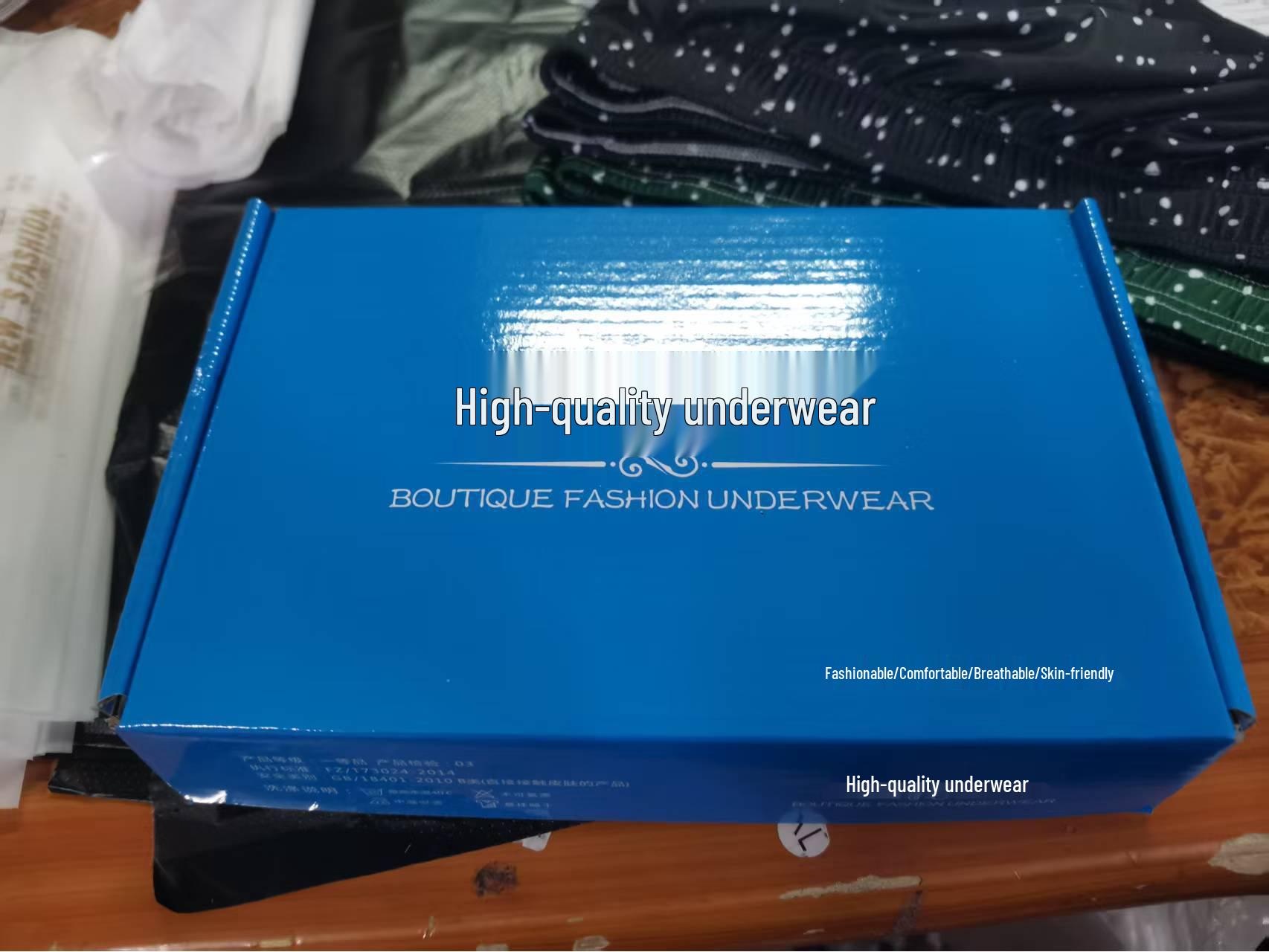 

Набір з 5 розкішних чоловічих боксерів-брифів чорного та золотого кольорів - Літні дихаючі, великих розмірів, антибактеріальні, шорти з плоскими штанинами XXXL 140-160 jin