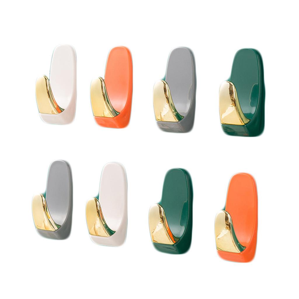 8 Stück Wandhaken Selbstklebend Einfache Installation Platzsparend Multifunktion Wandmontierter Handtuchhaken für Mäntel Handtücher