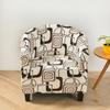 Club Chair Cover Stretch Tub Chair Slipcover Printed Sofa Cover Spandex Couch Covers For Living Room Bar Study