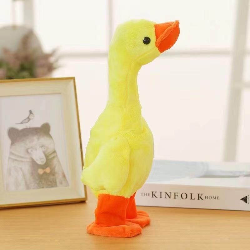1Pcs Dancing With 138 Music Baby Toys Talking Singing And Walking Duck Musical Duck Plush Toy Christmas Gifts
