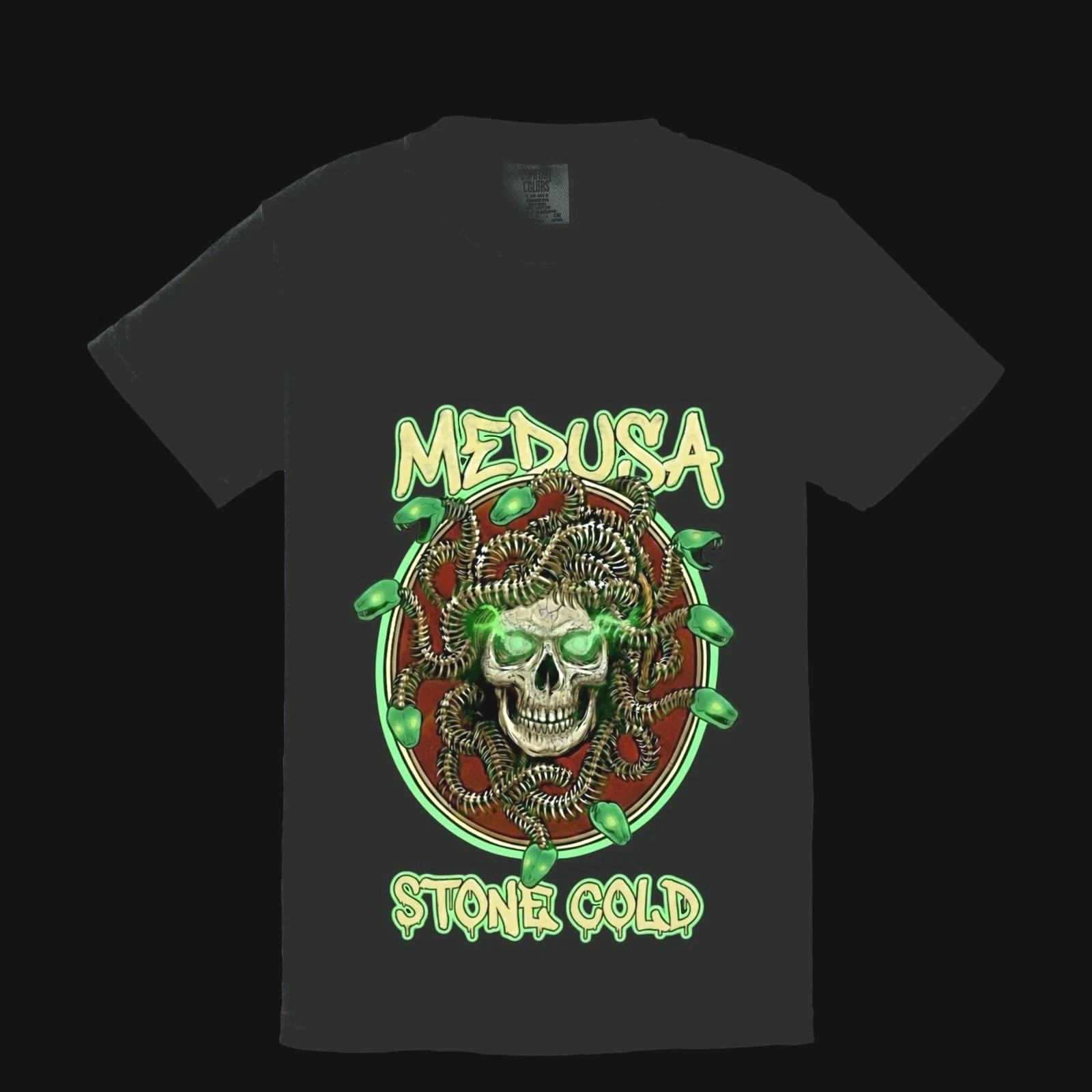 Medusa Stone Cold Skeletal Snake Skull Unisex & Adult Tees 110