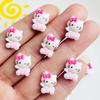 20 Pcs Cute Mini Cartoon Kitten Animal Resin Figurine Crafts Cabochon Ornament Jewelry Manicure Hairpin Making Accessories A128