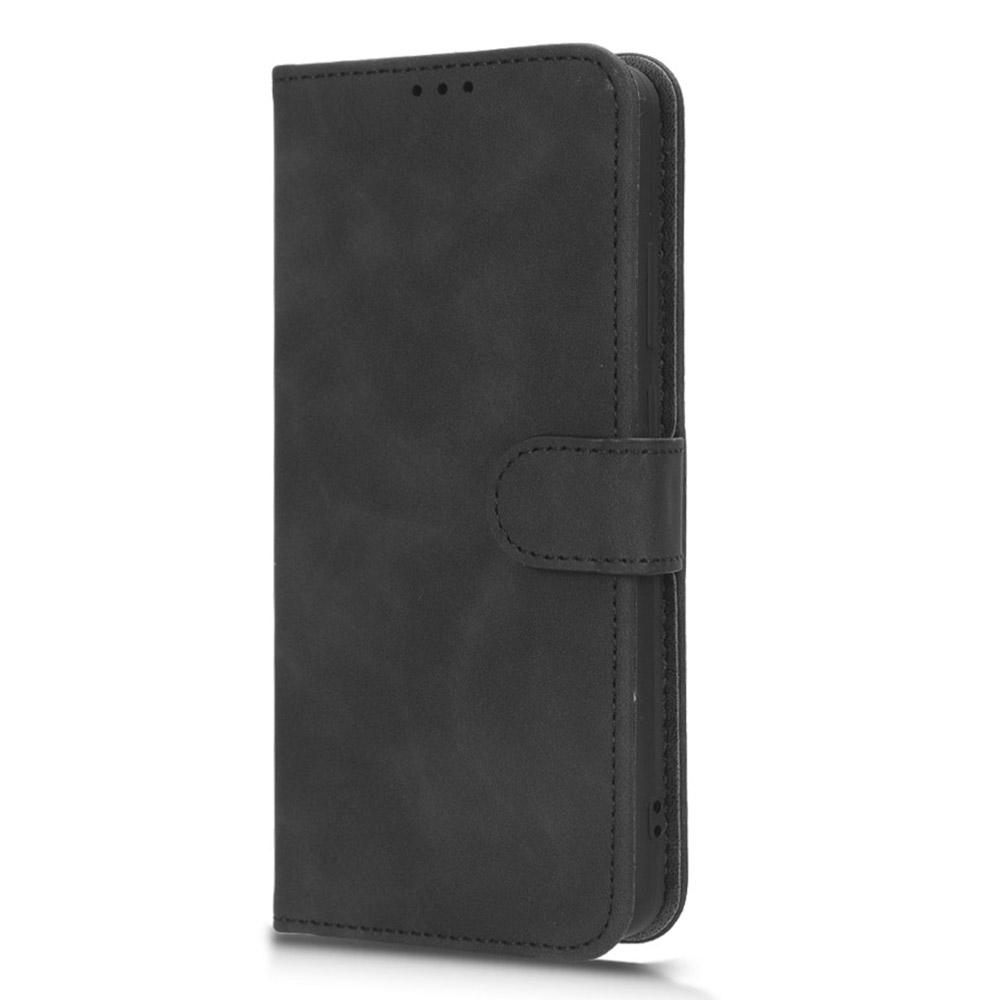 For Blackview A52 4G Drop-proof PU Leather Phone Case Stand Wallet Skin-touch Flip Cell Phone Cover