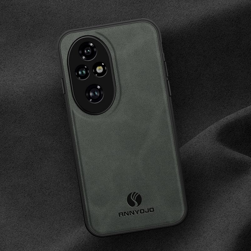 Matte Plain Leather Case For Honor 200 Pro Honor 200 Lite Honor200 Built-in Metal Car Mount Holder Cover