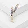 Fashionable Wheat Ear Brooches Ornament Sparkling Crystal Pins Lapel Pins