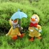 Raincoat Duck Fairy Garden Cartoon DIY Resin Figurine Miniature Micro Landscape Cake Decoration