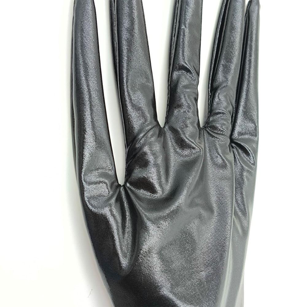 Short Halloween Gloves PU Leather Cosplay Costume Gloves Scary Ghost Claw Mittens  Handwear