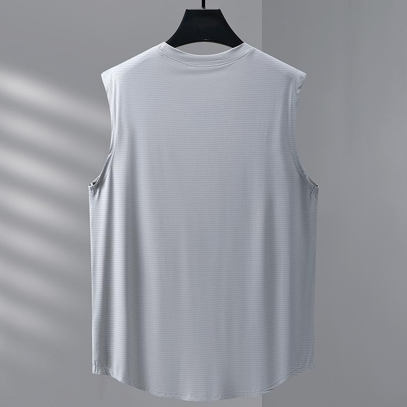 Taglie Forti 4XL-10XL T-shirt Oversize Senza Maniche da Uomo Top Estivi T-shirt Casual Abbigliamento Estivo