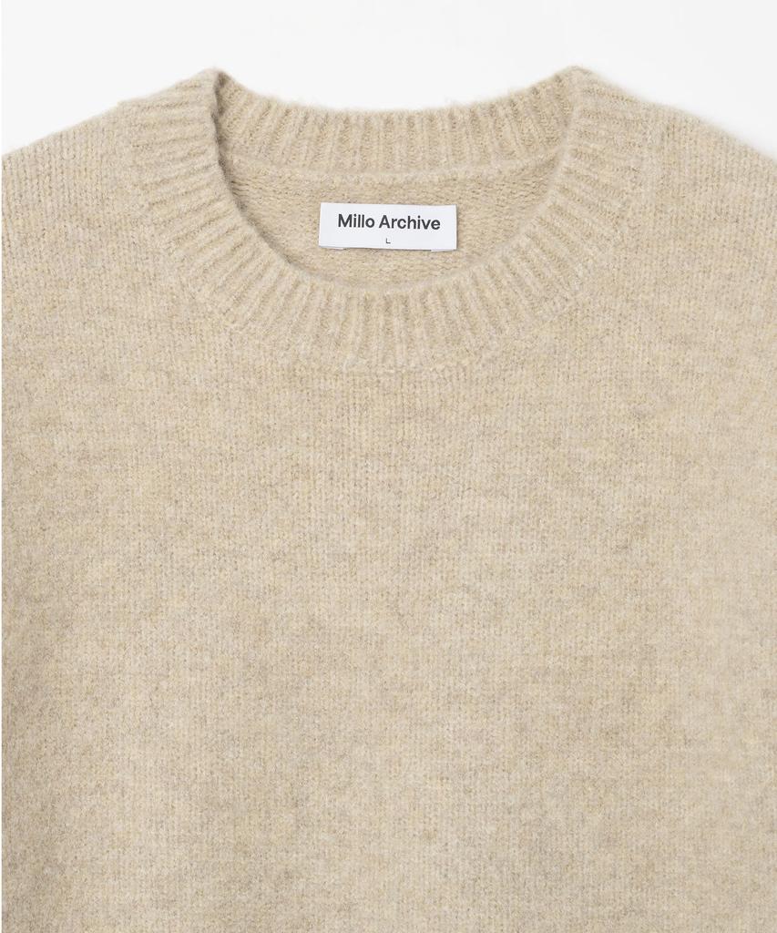 MILLO ARCHIVE Crop Silhouette Knit [Melange Beige] (Type B)