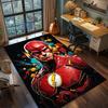 The Flash Lightning Bolt Logo Superhero Cool Rug Carpet Large Area Rug Non Slip Washable Floor Mat Gamer Room Bedroom Home Decor