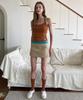 Raverous Belted Mini Skirt/Pants_Beige