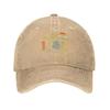 Vintage 1980 Original Parts Baseball Cap Washed Denim Sun Protection Adjustable Hat
