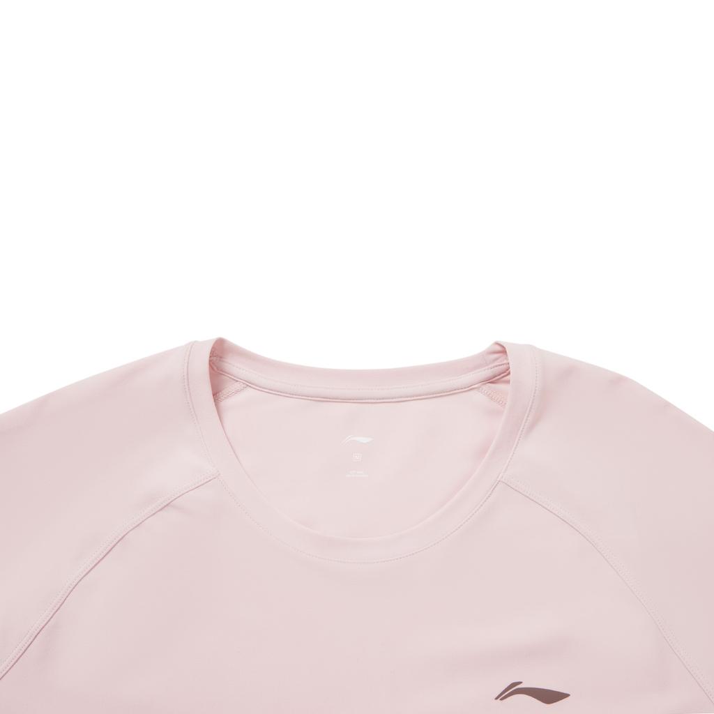 Li-Ning Fitness Series Round Neck Logo Letter T-Shirt Women tops ATLW098-6