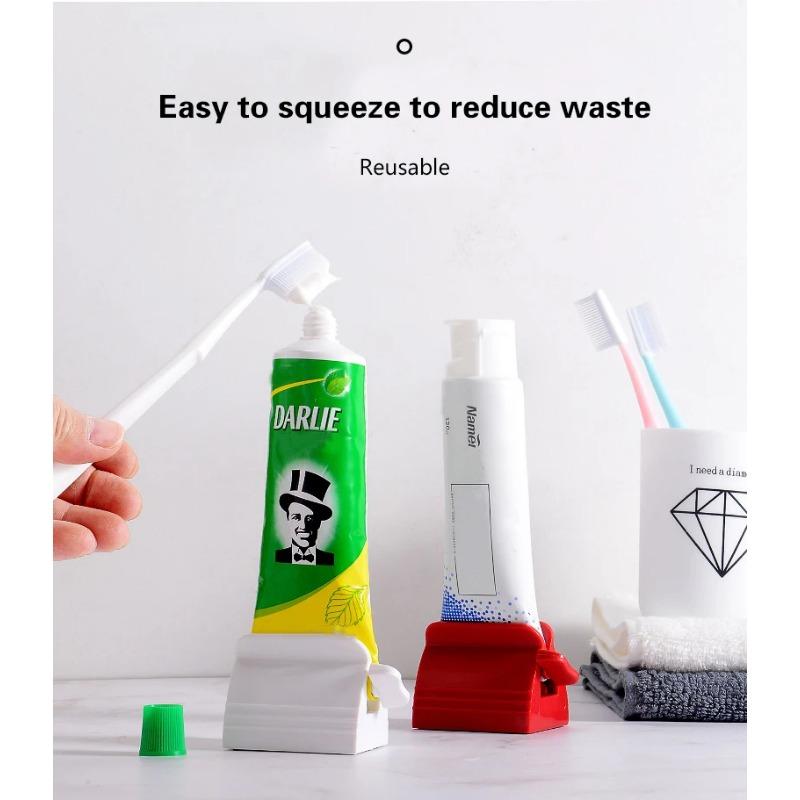 1Pcs Rolling Toothpaste Device Tube Dispenser Holder Multifunctional Plastic Facial  Squeezer Press for Bathroom Accessories