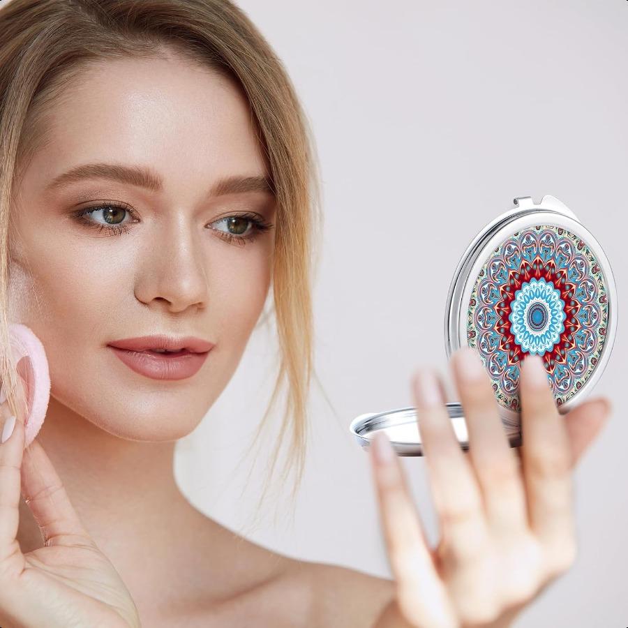 

12 шт. Заготовки для сублимации Компактное зеркало Оптом Перевод Складное Карманное для Макияжа Двустороннее Ручное Зеркало Круглое Квадратное Сублимат United States