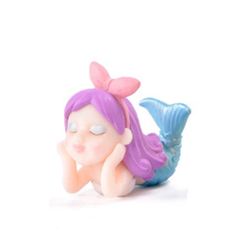 Lovely Mermaid Miniature Figurine Micro Landscape DIY Aquarium Small Fairy Garden Decorative Table Craft Home Accessories