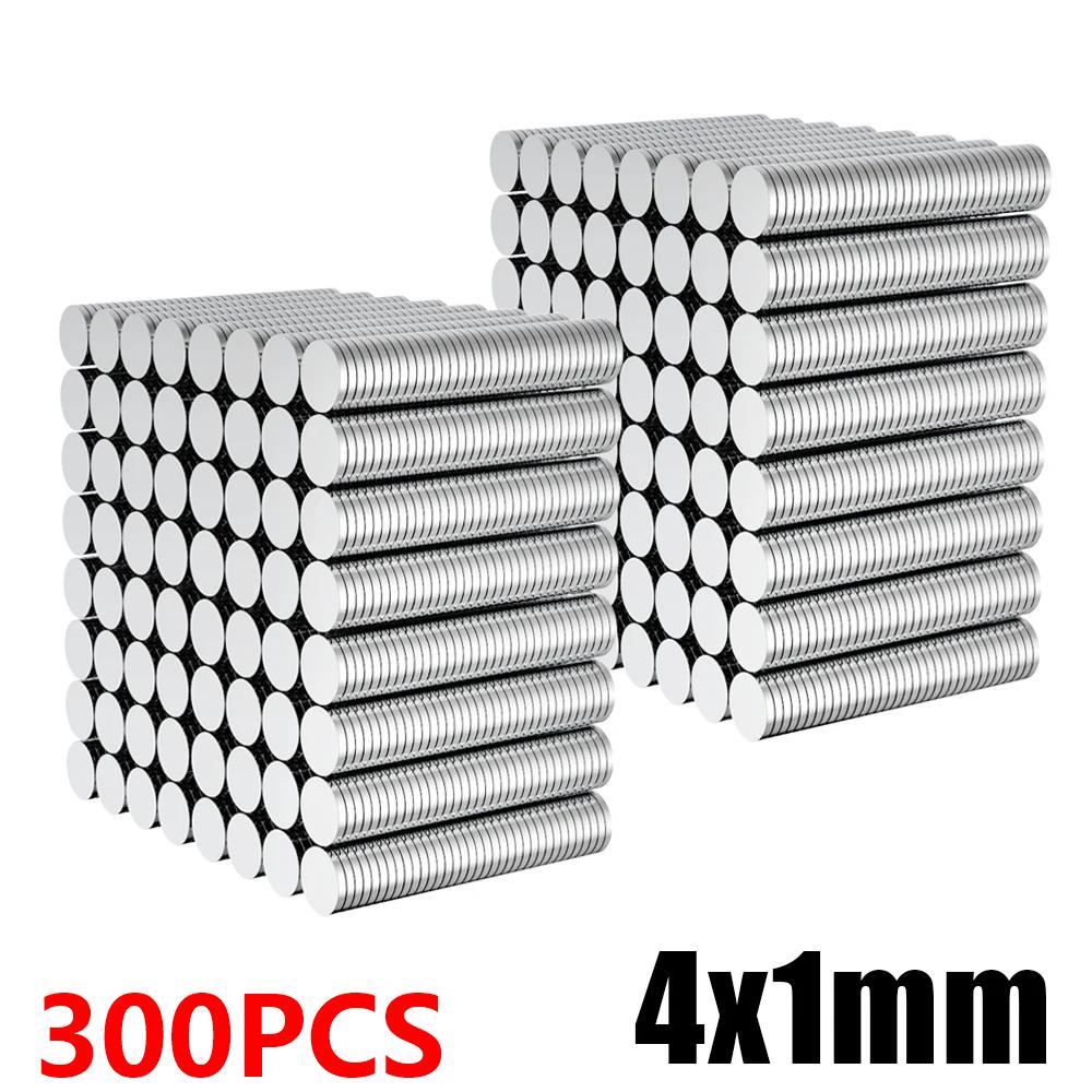 

100/300 Pcs 4x1 mm Mini Small Magnets 4mm x 1mm Round 4*1 Super Powerful refrigerator magnets Disc