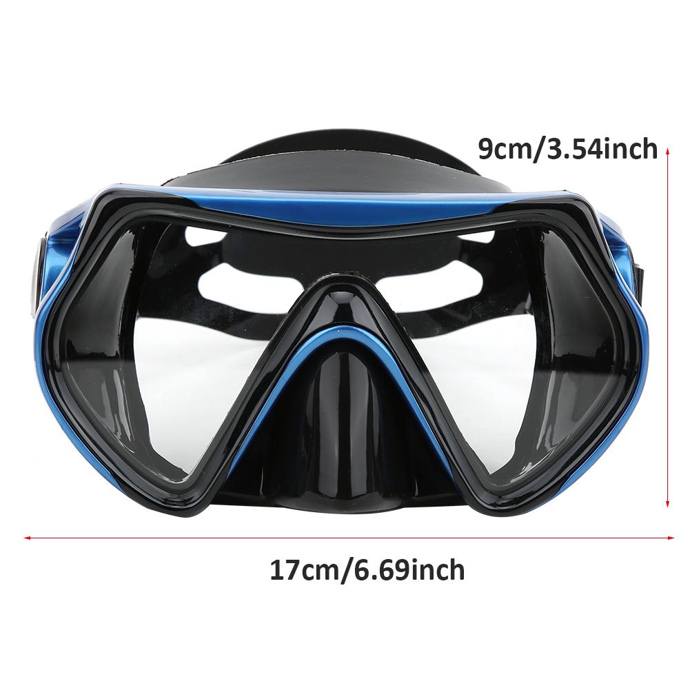 Silicone Adults Snorkeling Goggles Toughened Glass Large View Swimming Glasses Diving Equipment