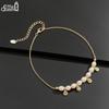 Effie Queen Sophisticated 925 Sterling Silver Freshwater Pearl Anklet Water Drop Beads Strand Ornament Chic Jewelry Gift SA65