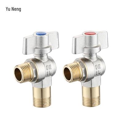 Yuning 4-Point Brass Large Flow Angle Stop Valve