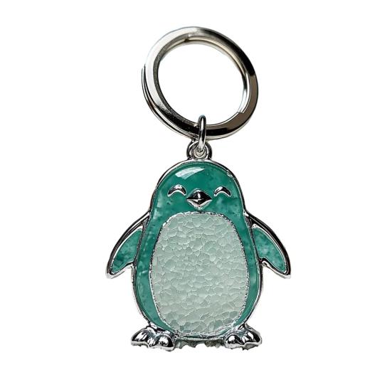 

Брелок для ключей Sea Blue Ocean Animal Коллекция Cobalt Blue Яркий дизайн Причудливый пингвин Penguin