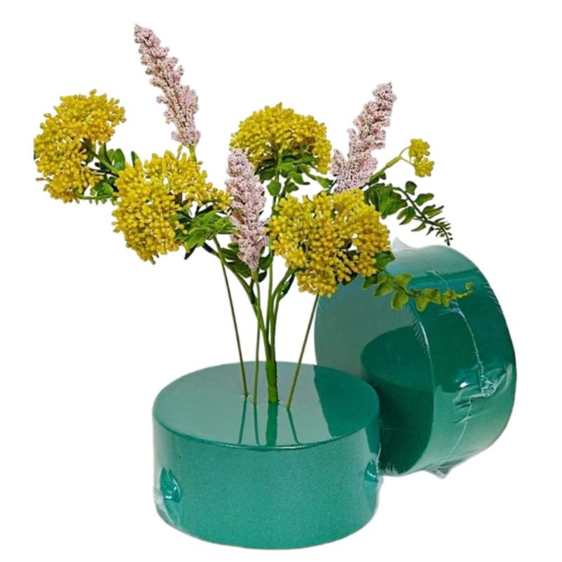 5/10Pcs Green Round Floral Foam Blocks Multipurpose Flower Arrangement Supply for Bridal Shower Party Decor