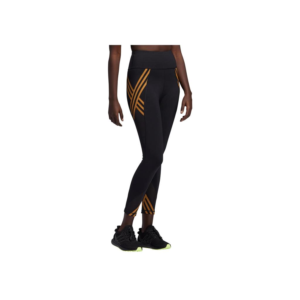 adidas X Collaborazione Ivy Park Leggings a Vita Alta con Semplici Strisce Donna Leggings Nero GU3921