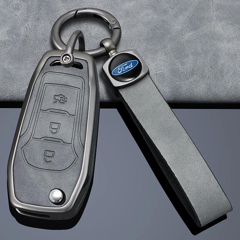 New 2026 Car Sticker High Quality Car Remote Key Case Cover For Ford Figo 2017 Mondeo 5 Ecosport Fiesta Mk8 Everest Ranger Fusio