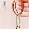 Southern Red Agate Bracelet, Natural Crystal Bracelet, Red Rope, Small Niche Design, Simple Bracelet for Girls