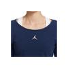 Jordan Flight Logo Print Tight Long Sleeve T-Shirt Women Tops Navy DQ4466-410
