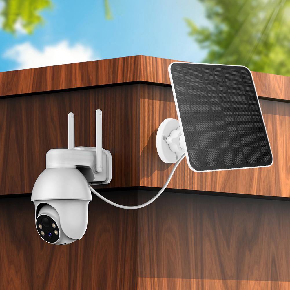 5V 6W Solar Panel IP65 Waterproof Camera Solar Panel 9.8 Ft Charging Cable 360°Adjustable Mounting for Eufycam 3/3C/2/2C/2 Pro