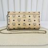 [Pre-Owned] Millie Visetos Monogram Envelope Bag Chain Bag Leather Crossbody Bag Small - Very Good #3A2DX9