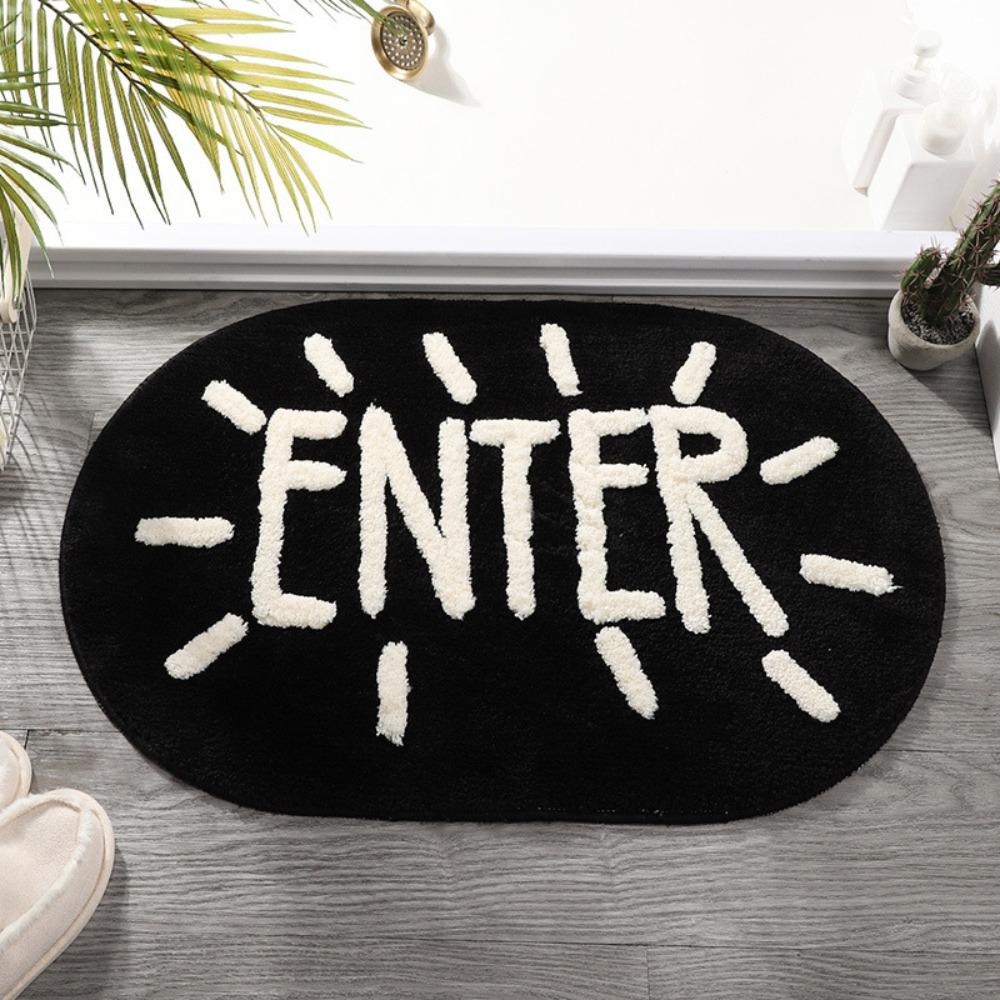 Quick Dry Non-Slip Floor Mat Anti-Slip Backing Absorbent Doormat Imitation Cashmere Mat Door Entry