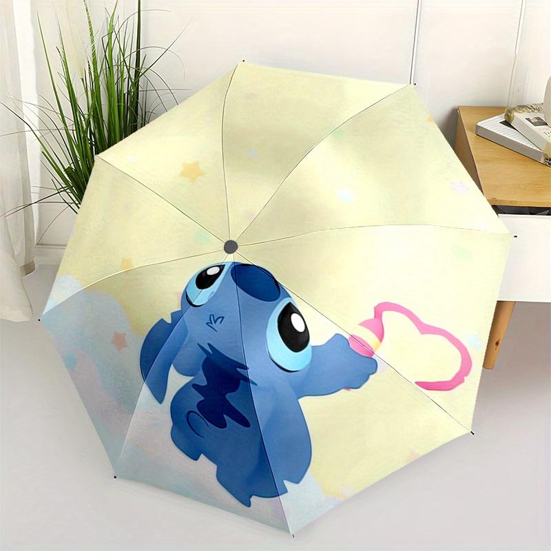 

Disney Stitch,Cute Automatic Opening and Closing Umbrella - Suitable for all occasion and business umbrella, unisex portable tri-fold small