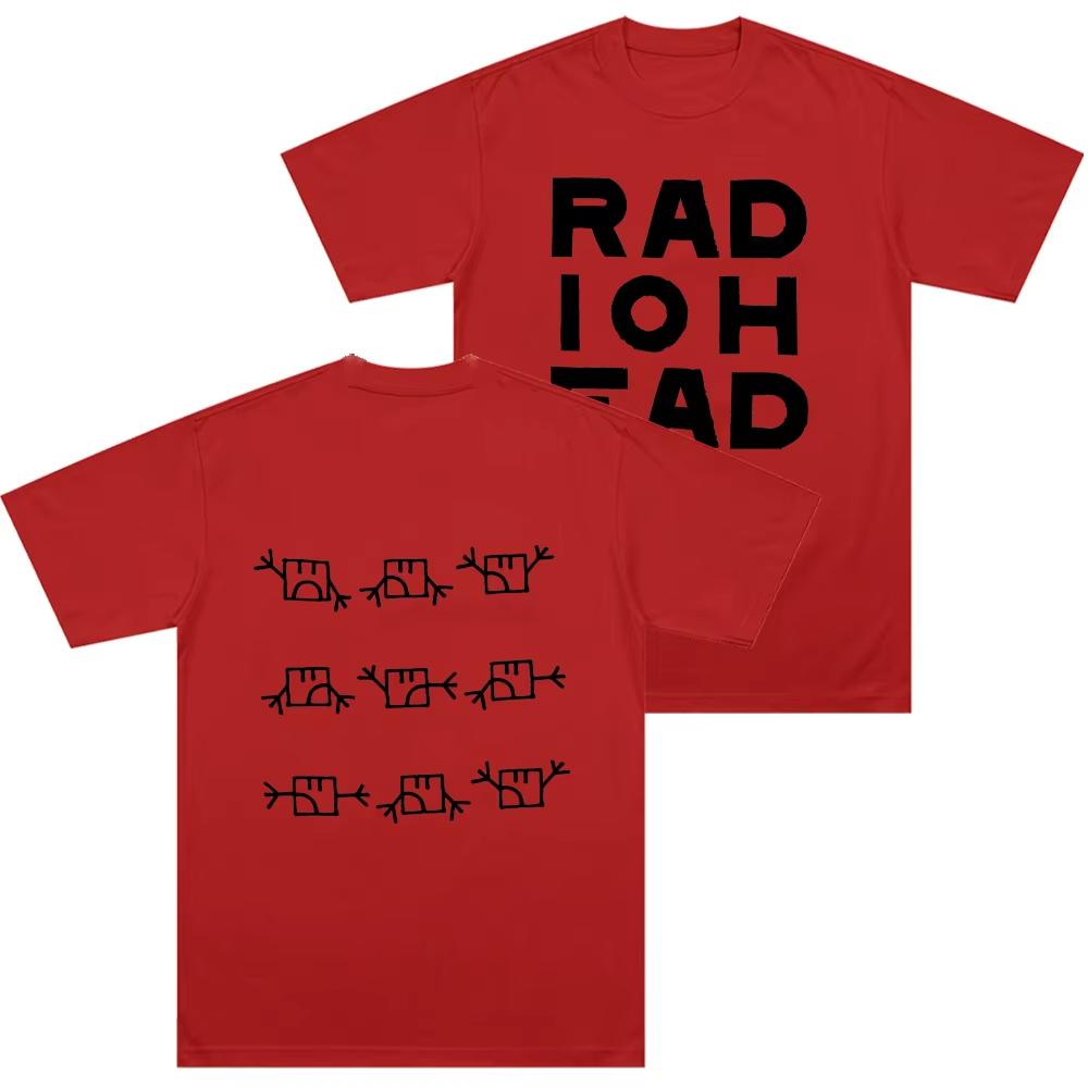 

Radiohead Semaphore T-shirt Alternative Rock Band Cotton Long Short Sleeves Male Tops Clothing Women Men Vintage Casual T Shirts 4XL