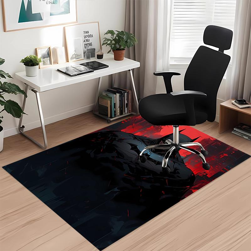 Batman Printed Carpet, for Office Chair Living Room Bedroom Kitchen Room Decor Gifts.