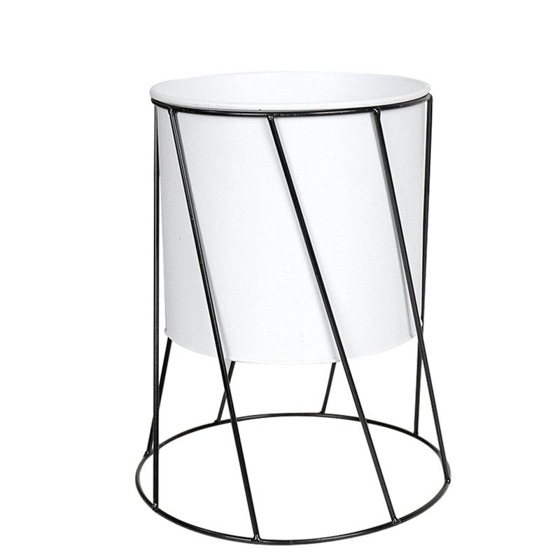 Bonsai-Blumentopf im nordischen Stil, kreative Eisenkunst, Pflanzenvase, Ständer, Pflanzgefäß, Garten, Balkon, Dekor, Blumenvase, Regal