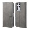 Vintage Leather Flip Wallet Phone Case for Samsung Galaxy S21 Ultra Magnetic Clasp Card Holder Cash Pocket Kickstand Slim Business Cover