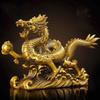 Dragon Golden Dragon with Five Feng Shui Dragon and Water Cup Playing with Made of for Increased Business Good Rising and Boosting Feng Shui Zodiac