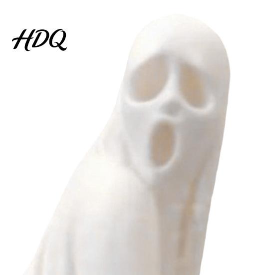 Creepy Ghost Collectible Halloween Figurine, Funny 3D Printed Scream Statue Decoration for Desk, Tabletop, Mantel, Shelf, Spooky Home Decor